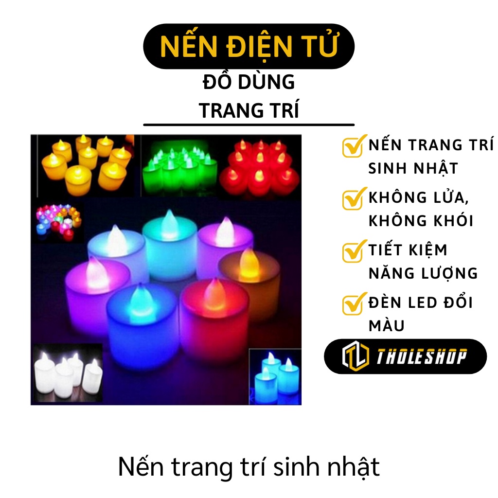 Nến Trang Trí - Đèn Nến Giả Điện Tử Sáng Tạo Trang Trí Tiệc Sinh Nhật, Lễ Hội 4965