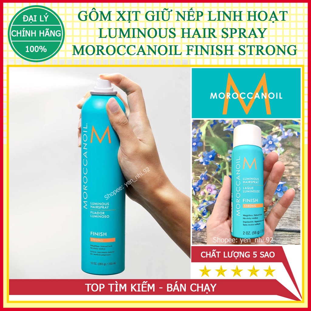 (MOROCCANOIL CHÍNH HÃNG) GÔM XỊT GIỮ NẾP TÓC LINH HOẠT MOROCCANOIL FINISH STRONG