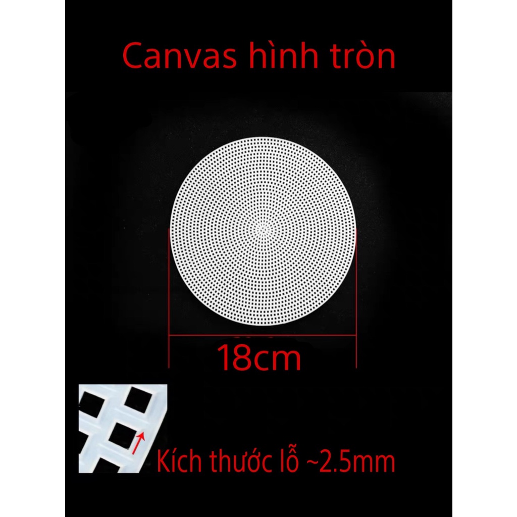 Canvas hình tròn nhiều cỡ