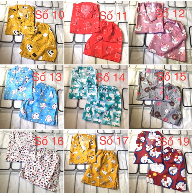 Combo 3 Bộ Pijama Cộc