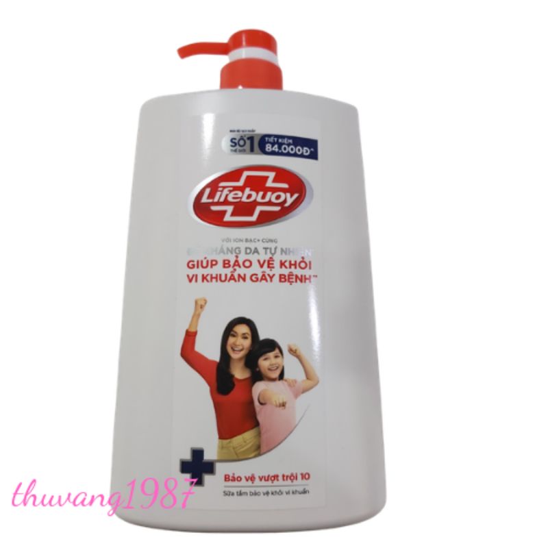 Sữa tắm Lifebuoy  đề kháng da tự nhiên 1,1kg