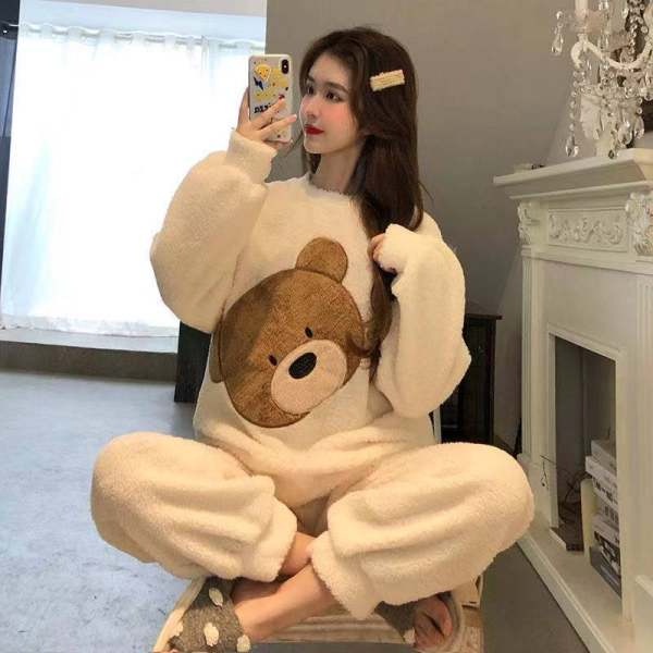 HÀNG SẴN_CÓ BIGSIZE_Bộ Ngủ Bông Style Hàn Thu Đông 2022