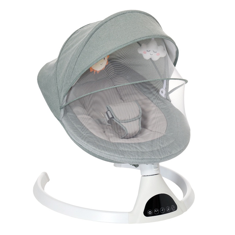 Nôi Điện Ru Ngủ Thông Minh 3 Trong 1 BABY CRIB V3 Tích Hợp Bàn Ăn 3 Chế Độ Nghiêng Tuỳ Chỉnh(BẢO HÀNH 3 NĂM)