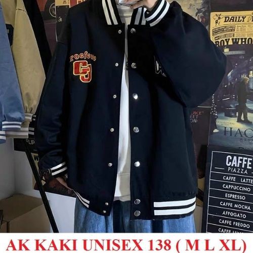 Áo Khoác Kaki Nam Nữ Unisex +[TẶNG KHẨU TRANG] - Áo Jacket Bombers 139 2 Màu  - 3 Size (có form rộng + kèm ảnh thật)