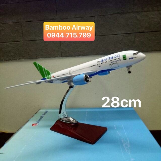 MÔ HÌNH MÁY BAY Bamboo Airways 28cm