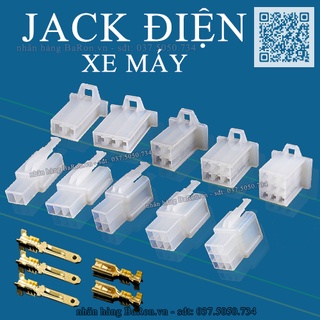Giắc nối dây điện xe máy loại 2 pin