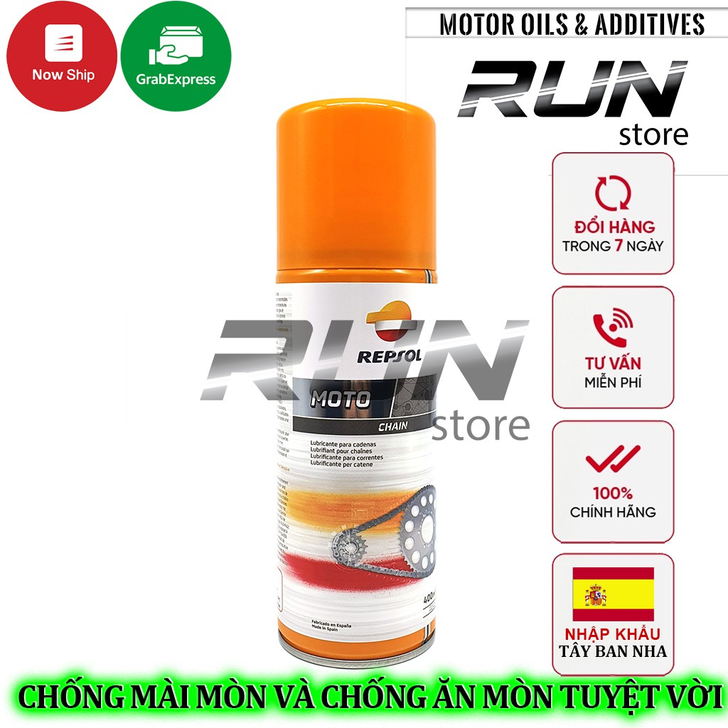 Xịt Dưỡng Sên Repsol Chain 400ml – MADE IN SPAIN – CHỐNG MÀI MÒN VÀ CHỐNG ĂN MÒN TUYỆT VỜI