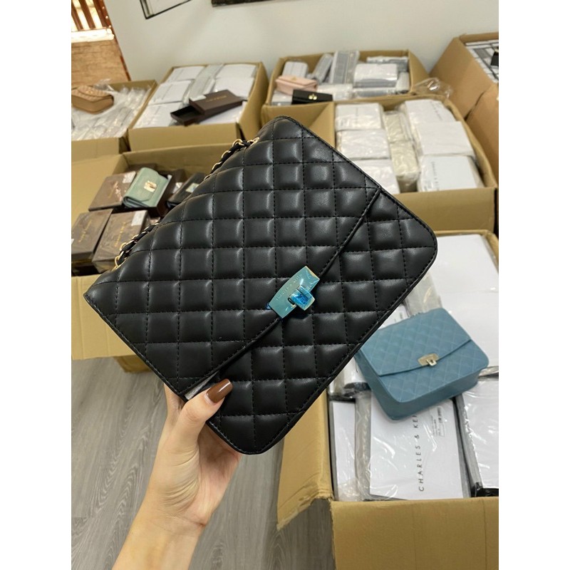 Túi trần ô khoá gập size 24cm loại đẹp ảnh thật (k hộp) | BigBuy360 - bigbuy360.vn