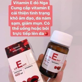 Vitamin E đỏ nga- hàng xách có bill
