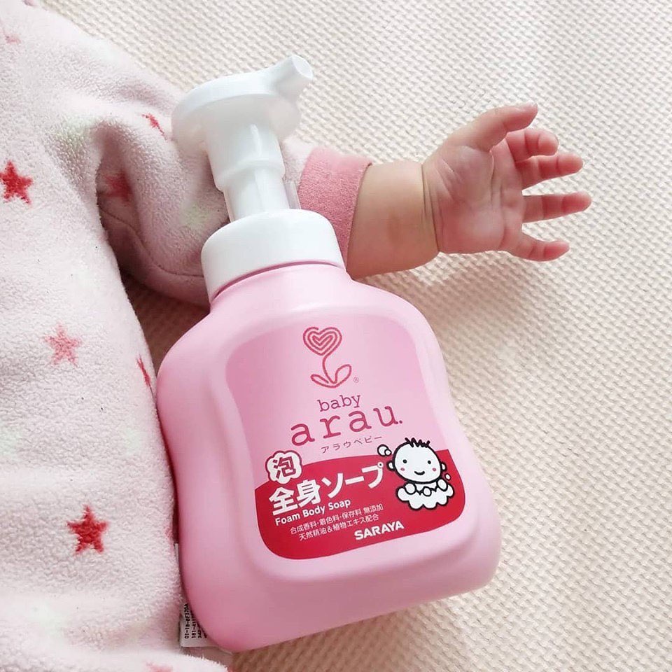 Sữa tắm trẻ em ARAU BABY 450ml, sữa tắm thảo mộc tự nhiên an toàn cho bé - Monnie Kids