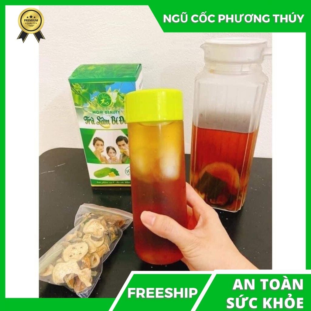 Trà Sâm Bí Đao La Hán - Thanh nhiệt Giải Độc Gan, Giảm mỡ Máu _ Giảm Cân Đẹp Da