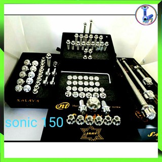 Full bộ ốc salaya inox 304 xe Raider XC 150, Satria 150, HÀNG CHUẨN PHÔI INOX 304,vui lòng xem list sản phẩm trong mô tả