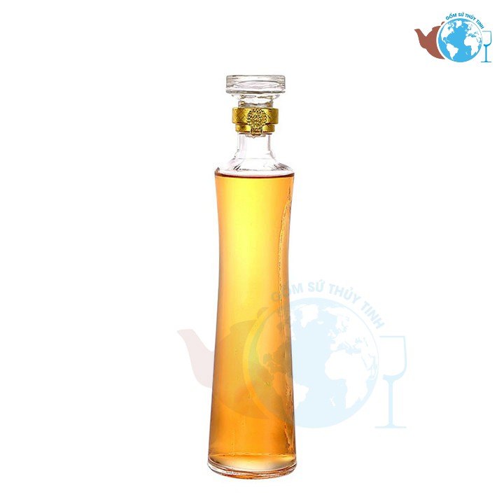 Bình đựng rượu nhân sâm BR18-500ml,bình thủy tinh sang trọng,nắp đậy kín đẹp.