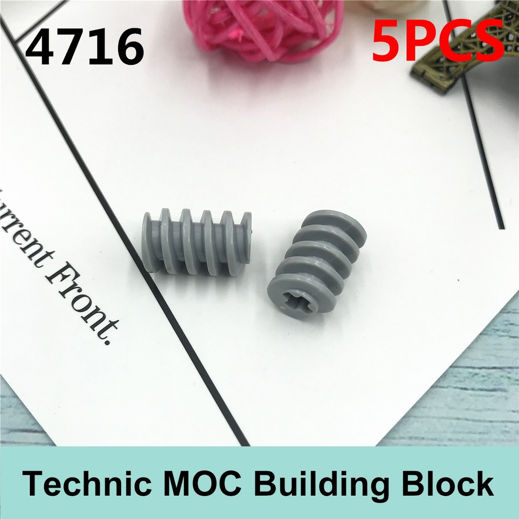 Set 5 Bánh Răng Mô Hình Lắp Ráp khối xây dựng nổi tiếng Moc 4716 32905 1x2 Helical