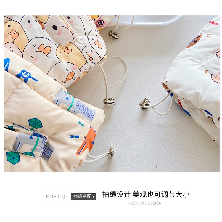 Áo khoác phao trần bông cho bé dày dặn 2022