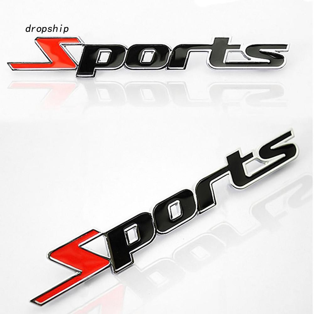 Logo 3D bằng kim loại dán trang trí xe hơi