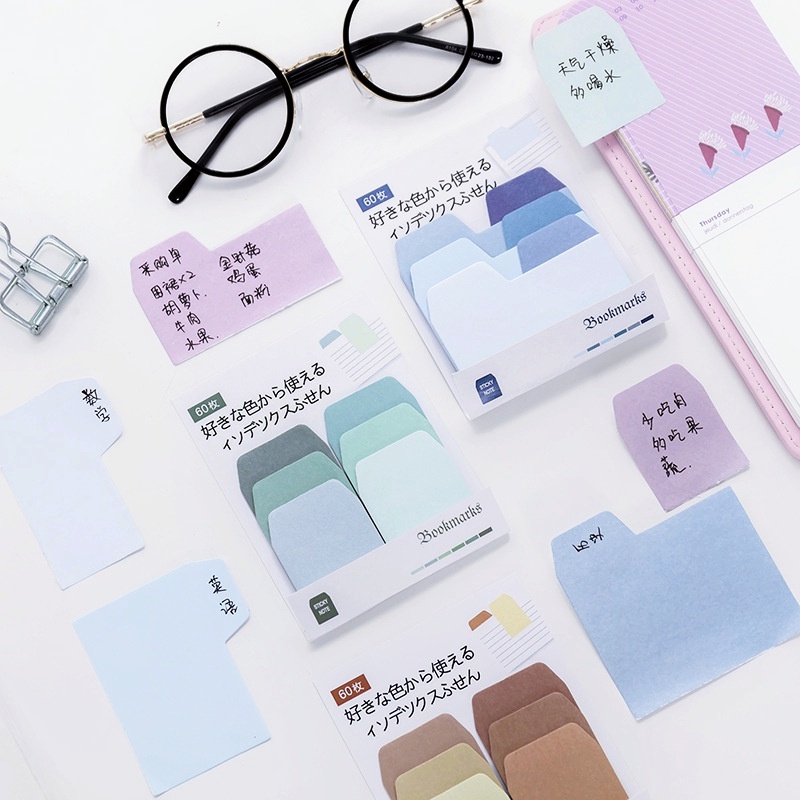 Giấy ghi chú màu Macaron phong cách Hàn Quốc độc đáo cho trường học/ văn phòng DIY
