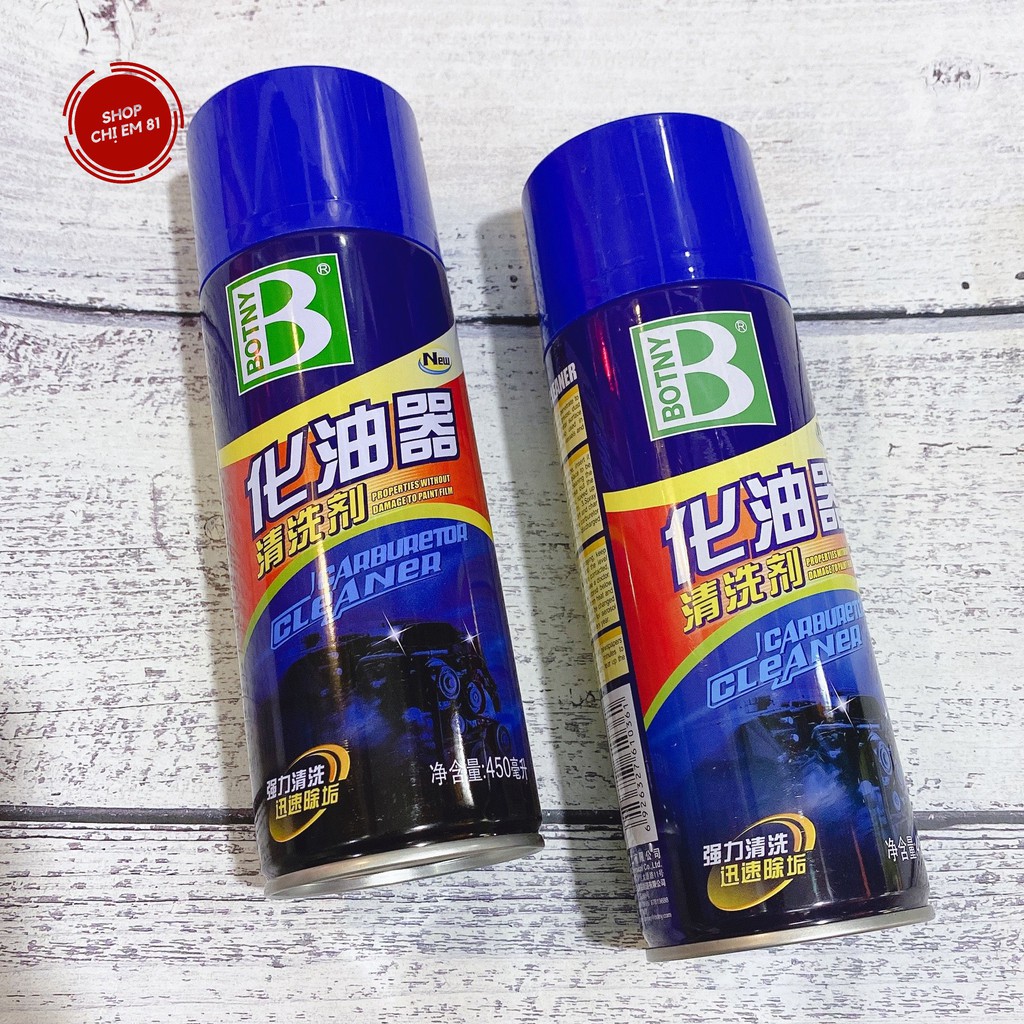 Xịt rửa bình xăng con, chế hòa khí BOTNY đánh bay mọi cặn bẩn bám lâu ngày ở trong và ngoài bình xăng con