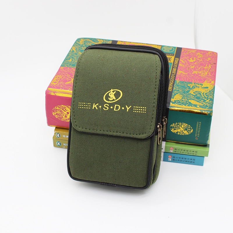 Túi Đeo Hông Đựng Điện Thoại Bằng Vải Canvas Tiện Dụng