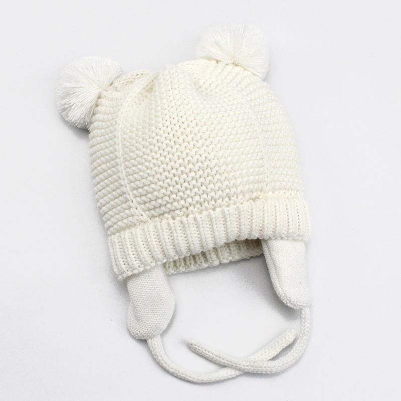 Mũ Beanie Dệt Kim Dày Dặn Giữ Ấm Mùa Đông Cho Bé Trai Và Bé Gái 0-24 Tháng Tuổi