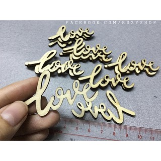 chữ love bằng gỗ (mẫu 1) [trang trí thiệp, scrapbook, sổ tay]