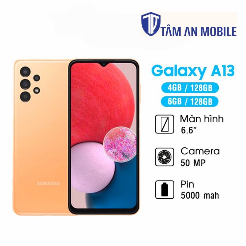 Điện thoại Samsung Galaxy A13 (4GB-128GB) - Hàng Chính Hãng