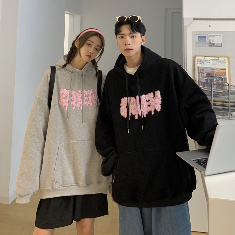 Áo hoodie cotton Dáng Rộng Có Túi In Hình kangaroo Thời Trang Mùa Thu Chất Lượng Cao Dành Cho Nam Nữ