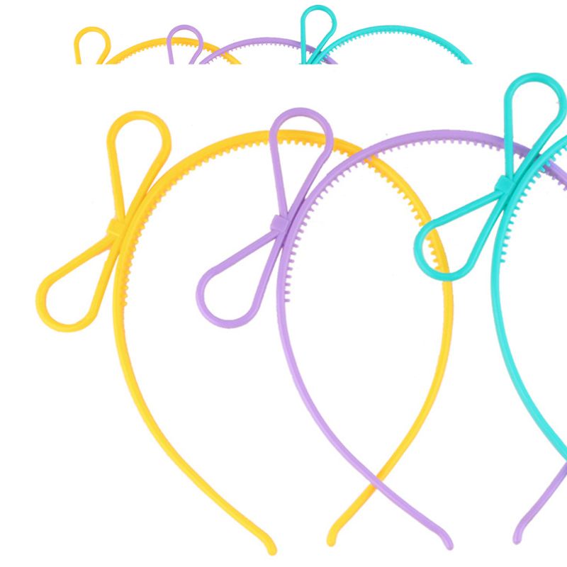 Cài Tóc Nơ Bằng Nhựa Màu Sáng Dễ Thương Cho Bé Gái