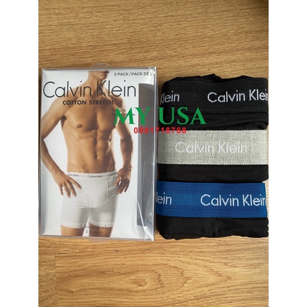 Quần lót CK từ Mỹ ❤️ Quần lót nam Calvin Klein Boxer Briefs Cotton Stretch