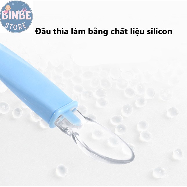 Thìa ăn dặm, Sét 2 muỗng ăn dặm silicon cho bé Reizbaby