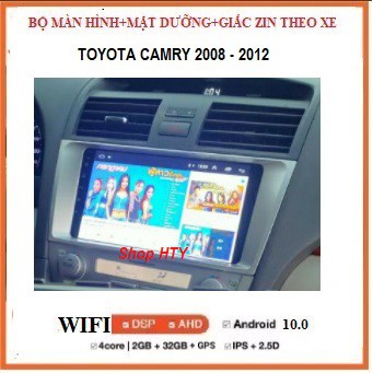 Bộ màn hình,Đầu DVD Android Cho Ô Tô CAMRY đời 2008-2012 Tích Hợp GPS Chỉ Đường, Xem Camera Lùi - Màn 9 inch Full HD..