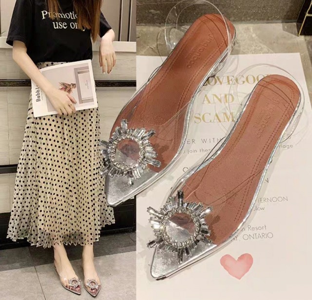 [Hot trend sỉ rẻ] Sandal nữ quai trong hoá đá Bệt cực đẹp