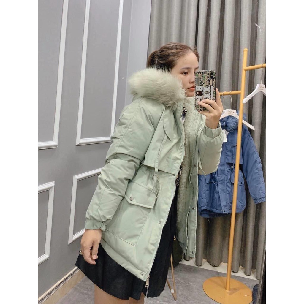 Áo khoác lót lông cao cấp cá tính thời trang nữ xinh hiện đại, bao đẹp, bao sang chảnh, bao rẻ, không nhăn, không xù | BigBuy360 - bigbuy360.vn