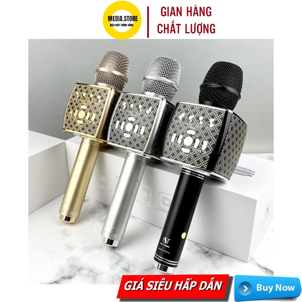 Mic Hát Karaoke Bluetooth YS95 tích hợp loa pass to hay không dây  bảo hành 6 tháng chính hãng