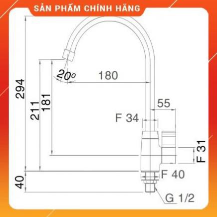 Vòi Bếp Nước Lạnh Inax SFV-21, bảo hành 2 năm, SFV 21