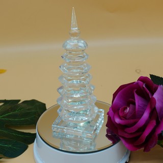 Tháp Phong Thủy pha lê 7 tầng - T003B