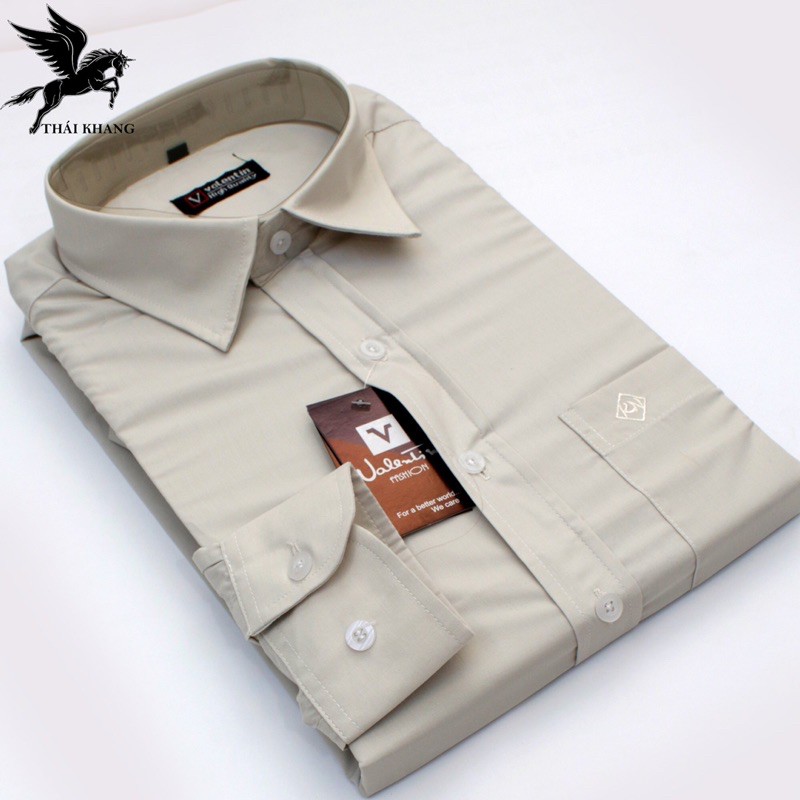 áo sơ mi nam trung niên dài tay vải cotton mát đẹp hàng chuẩn | BigBuy360 - bigbuy360.vn