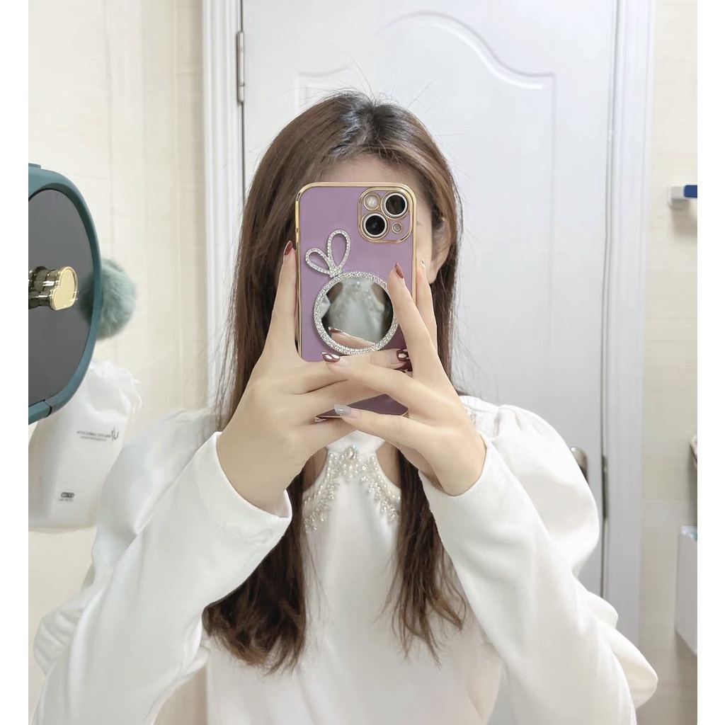 Ốp Điện Thoại tpu Mềm Mạ Gương Cho Iphone 12 pro max 11 pro max xs max xr x 13promax