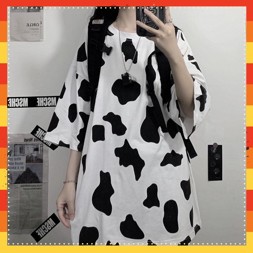 Áo Bò Sữa 🦋ÁO Phông Nam Nữ🦋 Thun Dáng rộng-Trùm Mông-Tay lỡ chất liệu mềm mại, thấm hút mồ hôi cực kỳ thoải mái Mã ABS01 | BigBuy360 - bigbuy360.vn