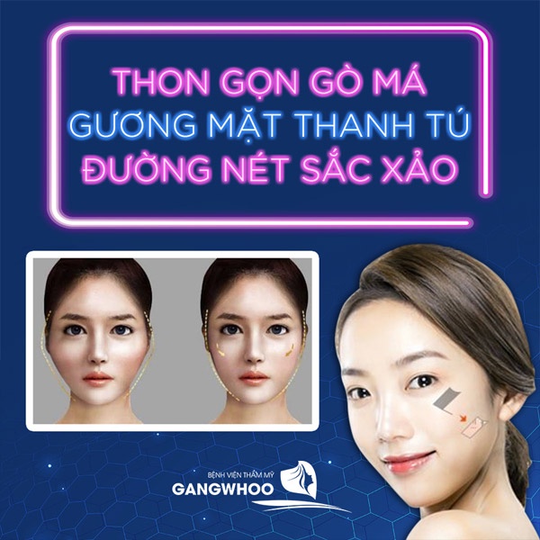 Dịch cụ làm thon gọn gò má tại Gangwhoo