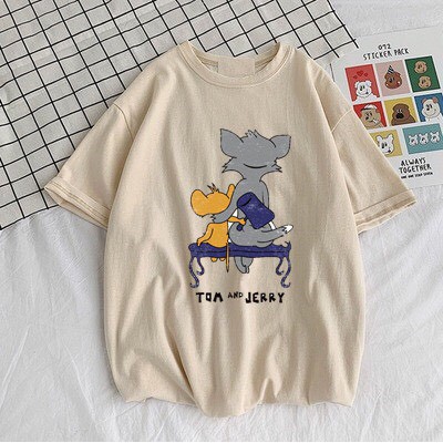 áo thun phong rộng cotton xịn TOM&amp;JERYY