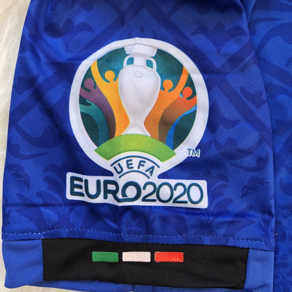 Quần Áo Bóng Đá Tuyển Ý-ITALIA  EURO - Thun Lạnh Logo Thêu Nổi Sân Nhà, Khách, Thứ 3 BINGO SPORT