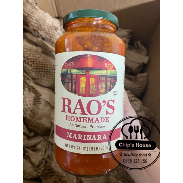 SỐT SPAGHETTI ĂN LIỀN RAO'S MARINARA cho người eat clean, gym, diet, keto, ăn kiêng, tiểu đường