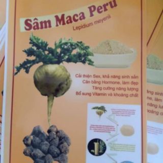 Sâm Macca Peru 100g chuẩn sâm macca đen
