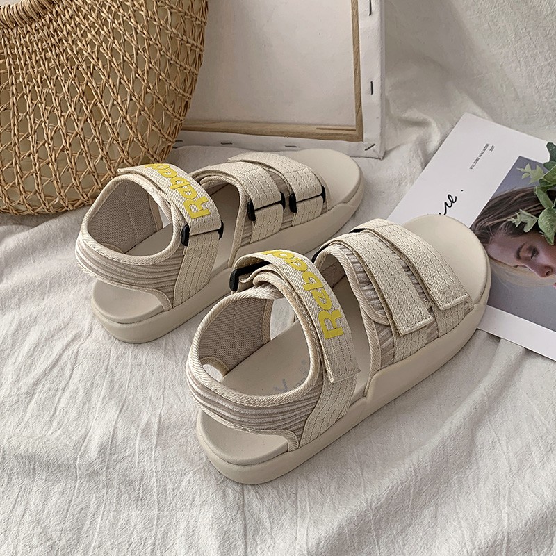 Giày Sandal Nữ Trắng Đẹp Giá Rẻ Năm Học Mới Siêu Hot 2019