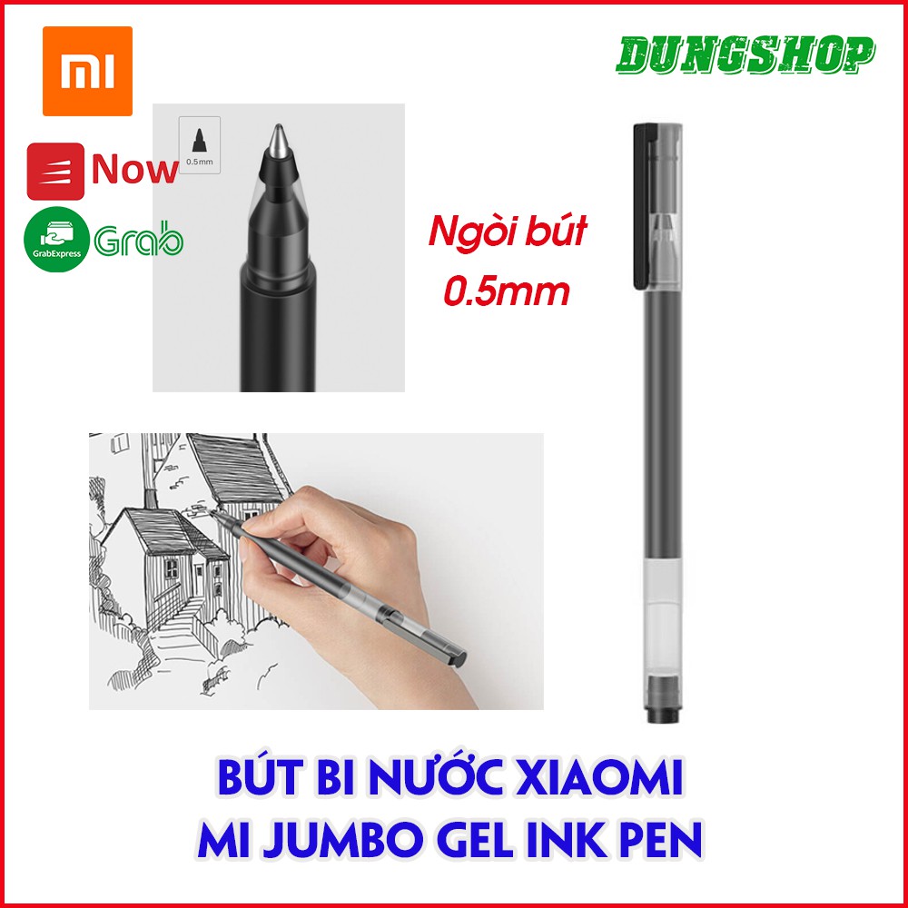 Bút Bi nước Xiaomi Mi Jumbo Gel Ink Pen ( Mực Đen / Mực Đỏ )