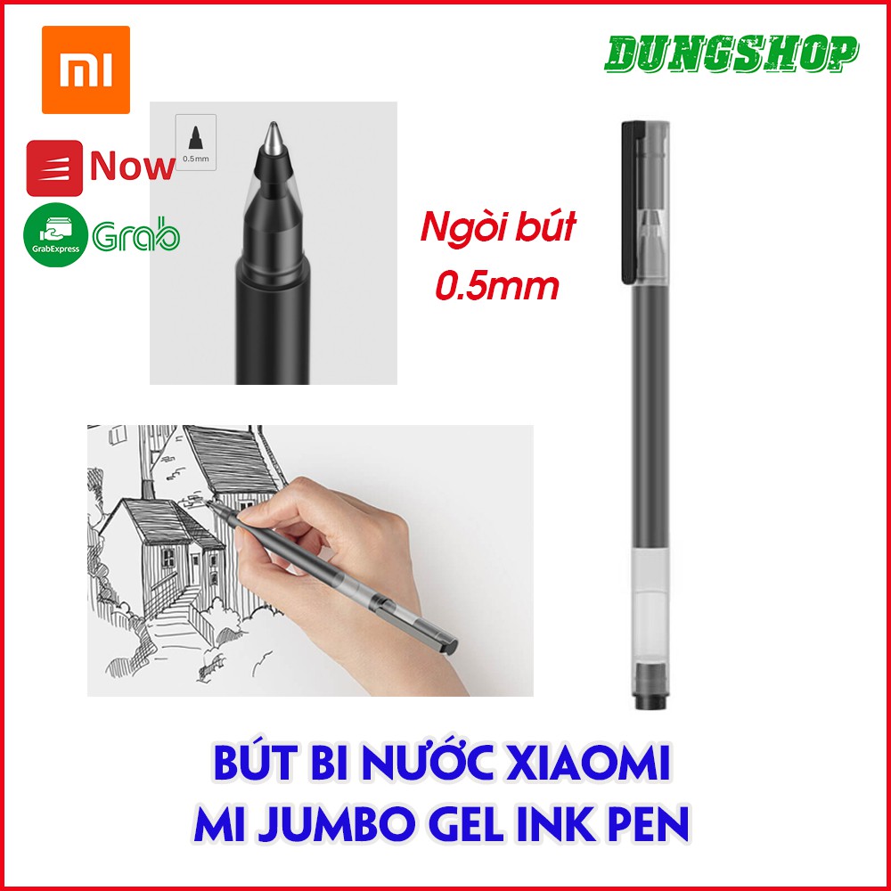 [Hỏa Tốc HCM] Bút Bi nước Xiaomi Mi Jumbo Gel Ink Pen ( Mực Đen / Mực Đỏ )