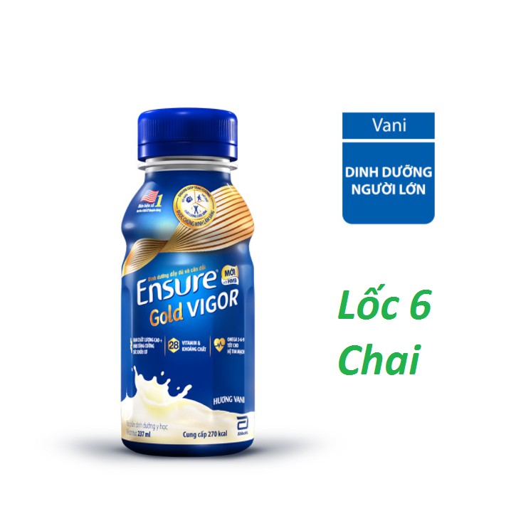 Lốc 6 Chai Sữa Nước Ensure Gold Vigor Abbott 237ml