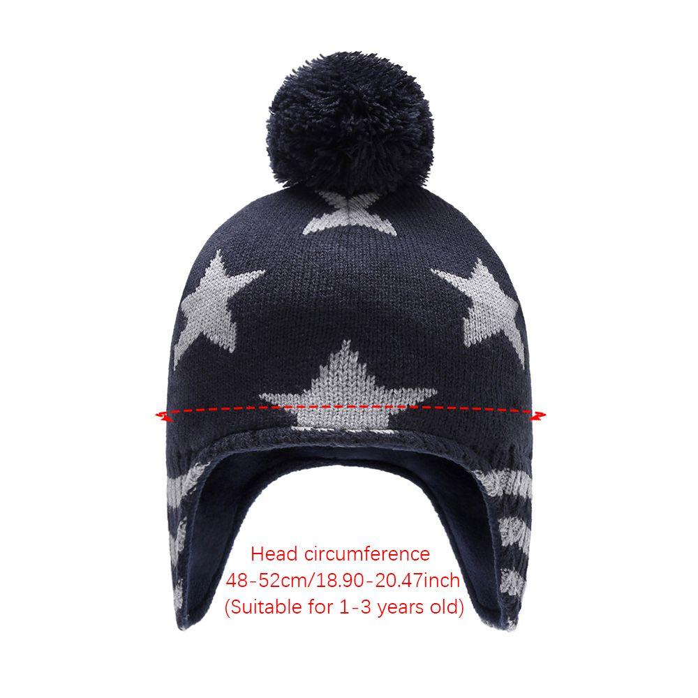 JONYE Mũ Len Beanie Đính Ngôi Sao Giữ Ấm Cho Bé