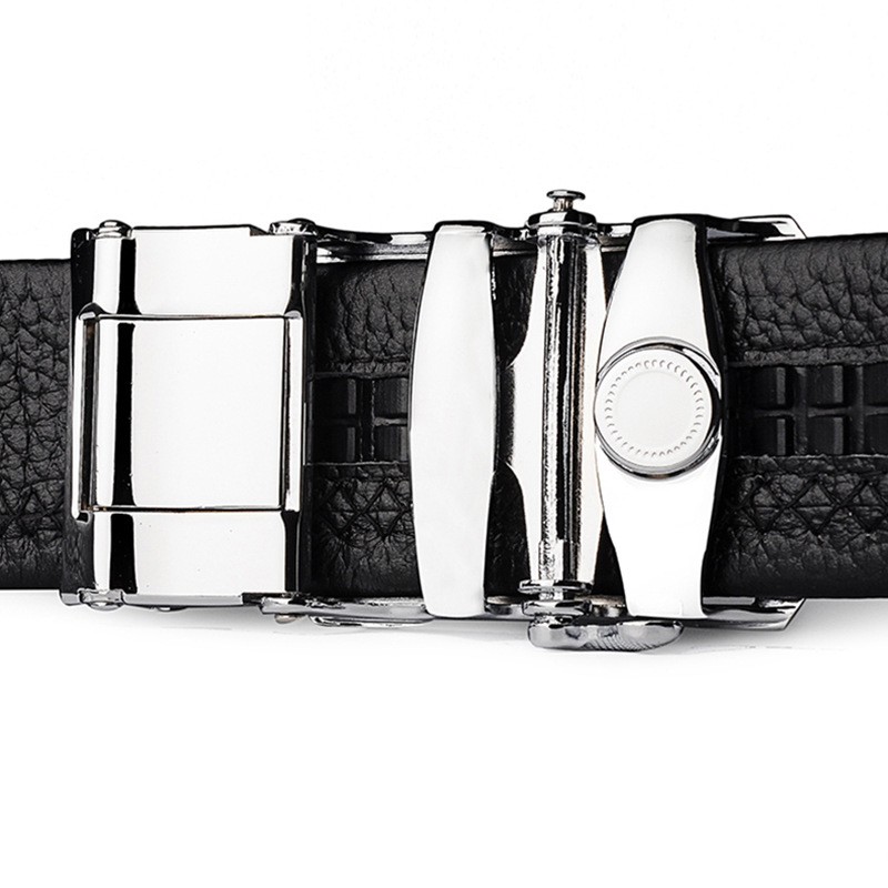 Thắt Lưng Da Nam Khóa Tự Động Cao Cấp Dây Nịt Nam Da Bò Nguyên Miếng